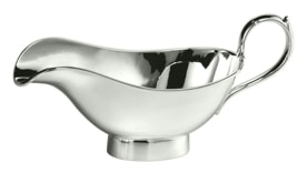 Schiavon, Essentia table accessories, silver plated, Oval gravy boat