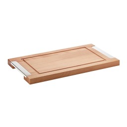 Schiavon, Essentia table accessories, silver plated, Wooden cutting board
