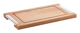 Schiavon, Essentia table accessories, silver plated, Wooden cutting board