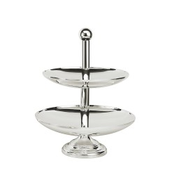 Schiavon, Essentia table accessories, silver plated, Two-level fruit stand