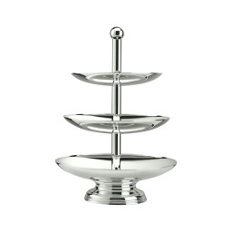 Schiavon, Essentia table accessories, silver plated, Three-level fruit stand