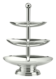 Schiavon, Essentia table accessories, silver plated, Three-level fruit stand