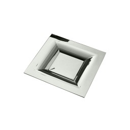 Schiavon, Essentia table accessories, silver plated, Square cake dish