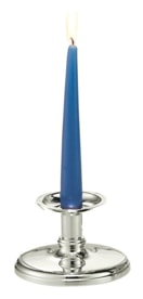 Schiavon, Essentia сandleholders and vases, silver plated, Single-stem candleholder with candle support