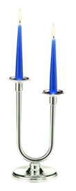 Schiavon, Essentia сandleholders and vases, silver plated, 2-stem candleholder