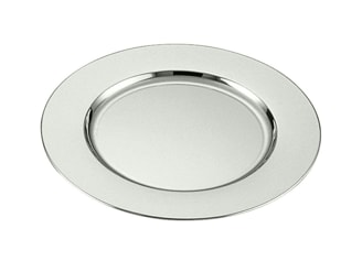 Schiavon, Essentia plates and bowls, silver plated, Bread plate
