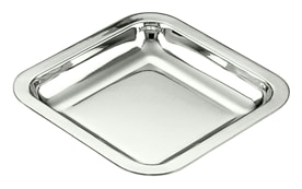 Schiavon, Essentia plates and bowls, silver plated, Square bowl