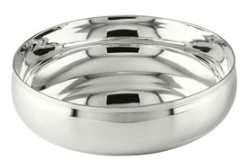 Schiavon, Essentia plates and bowls, silver plated, Round bowl
