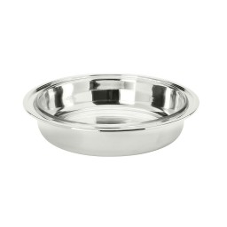 Schiavon, Essentia table accessories, silver plated, Round serving dish with pyrex