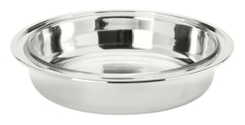 Schiavon, Essentia table accessories, silver plated, Round serving dish with pyrex