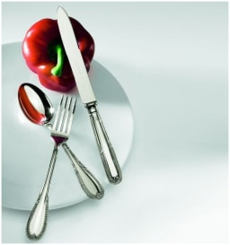 Schiavon, Impero cutlery, silver plated, Carving fork