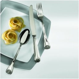 Schiavon, Conchiglia cutlery, silver plated, Serving fork