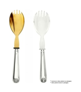 Schiavon, Conchiglia cutlery, silver plated, Salad fork