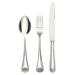 Schiavon, Conchiglia cutlery, silver plated, Salad fork
