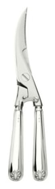 Schiavon, Conchiglia cutlery, silver plated, Poultry shears