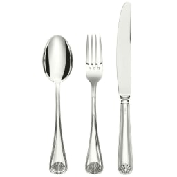Schiavon, Conchiglia cutlery, silver plated, Spaghetti tongs