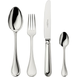 Robbe & Berking, Classic-Faden flatware, silver plated, 4-piece set