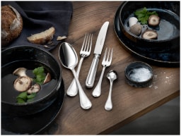 Robbe & Berking, Classic-Faden flatware, silver plated, 69-piece set