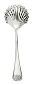 Schiavon, Conchiglia cutlery, silver plated, Strawberry spoon