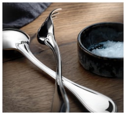 Robbe & Berking, Classic-Faden flatware, silver plated, Meat fork, small