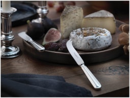 Robbe & Berking, Classic-Faden flatware, silver plated, Cheese knife with hollow handle