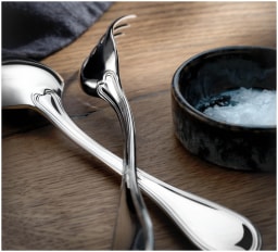 Robbe & Berking, Classic-Faden flatware, silver plated, Cheese knife with hollow handle