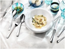 Robbe & Berking, Como flatware, stainless steel, Meat fork, large