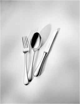 Robbe & Berking, Como flatware, stainless steel, Soup ladle