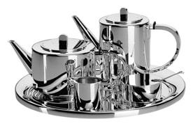 Robbe & Berking, Alta tea and coffee sets, silver plated, Coffee and tea set, 5-pieces