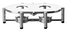 Robbe & Berking, Alta tea and coffee sets, silver plated, Warmer 2 flames