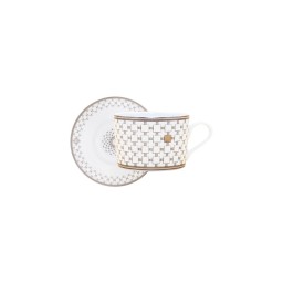 Robert Haviland & C. Parlon, Home Platinum, Tea cup & saucer
