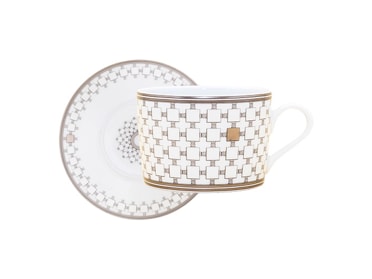 Robert Haviland & C. Parlon, Home Platinum, Tea cup & saucer