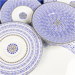 Robert Haviland & C. Parlon, Toscana Indigo, Presentation plate