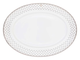 Robert Haviland & C. Parlon, Home Platinum, Oval platter 42 cm