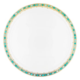 Robert Haviland & C. Parlon, Syracuse Turquoise, Round flat tarte dish