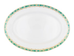 Robert Haviland & C. Parlon, Syracuse Turquoise, Oval platter, medium