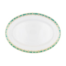 Robert Haviland & C. Parlon, Syracuse Turquoise, Oval platter, large