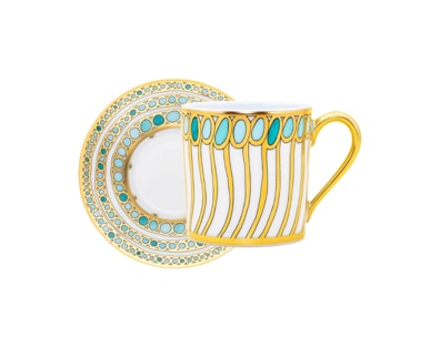 Robert Haviland & C. Parlon, Syracuse Turquoise, Coffee cup and saucer