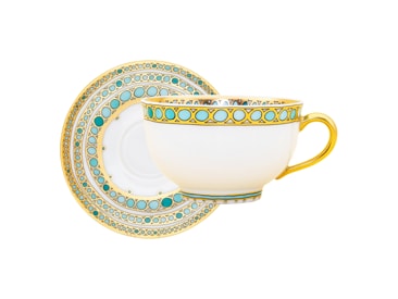 Robert Haviland & C. Parlon, Syracuse Turquoise, Tea cup and saucer