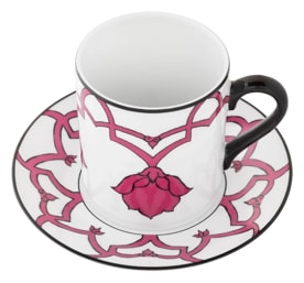 Pinto, Jaipur, Mug and saucer, pink