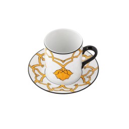 Pinto, Jaipur, Mug and saucer, yellow