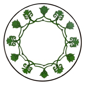 Pinto, Jaipur, Soup plate, green