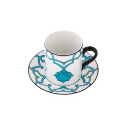 Pinto, Jaipur, Mug and saucer, blue