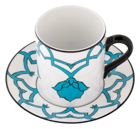 Pinto, Jaipur, Mug and saucer, blue