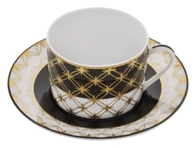 Pinto, Vieux Kyoto, Tea cup and saucer gold star
