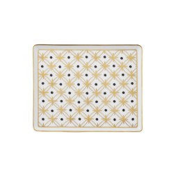 Pinto, Vieux Kyoto, Rectangular plate gold star, small