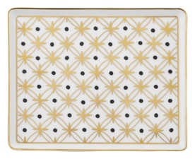 Pinto, Vieux Kyoto, Rectangular plate gold star, small
