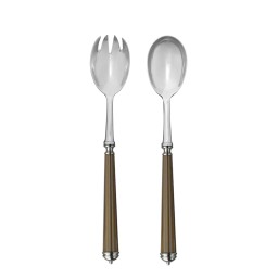 Alain Saint-Joanis, Lignes gold, silver plated, Salad serving set