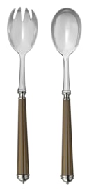 Alain Saint-Joanis, Lignes gold, silver plated, Salad serving set