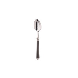 Alain Saint-Joanis, Lignes black, silver plated, Tea spoon
